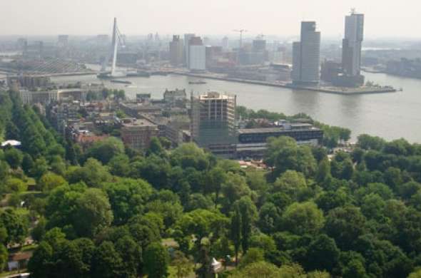 Beeld bij Rotterdamse Parkenroute