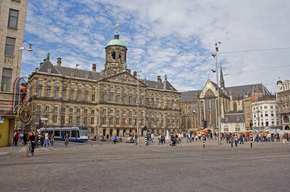 Beeld bij Koninklijke route - Paleis op de Dam