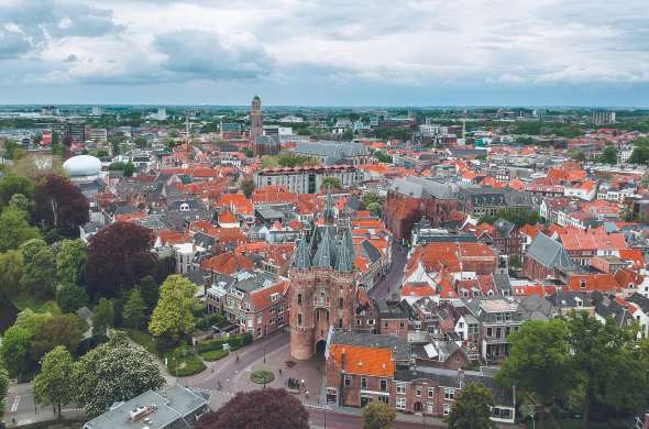 Beeld bij Van Dalfsen naar Hanzestad Zwolle