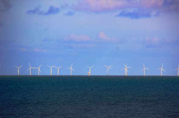 Beeld bij Windkracht bij Noordwijk aan Zee