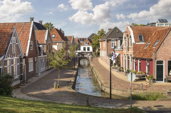 Beeld bij Dokkum en het Friese Bûtenfjild