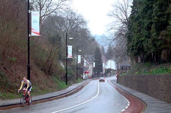 Beeld bij WK wielrennen in Valkenburg