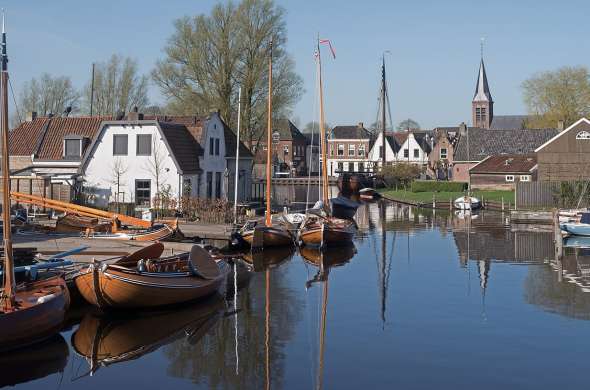 Beeld bij Waterdorp Heeg