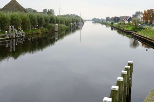 Beeld bij Het westen van de Westfriese Omringdijk